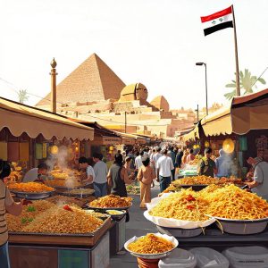 ilustrasi # Menikmati Keajaiban Kuliner Halal di Kairo Dari Koshari hingga Fattah