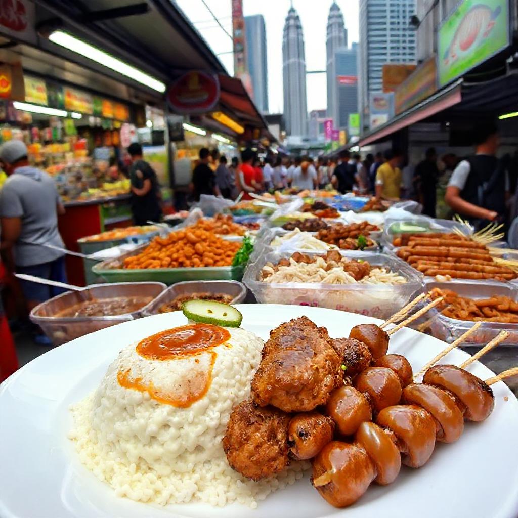 Street Food Halal di Kuala Lumpur Dari Nasi Lemak hingga Satay